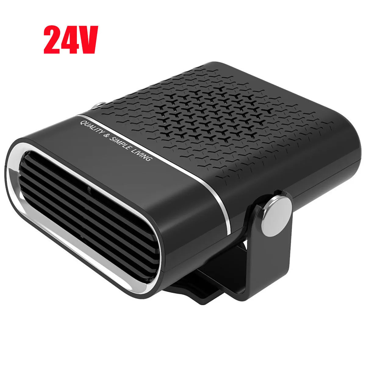 3 In 1 Car Heater Defogger Plug In Cigarette Lighter Mini Car Heater Defroster ABS Black 150W