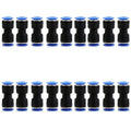 Jinqi pneumatic plastic straight through quick connector for 8mm tubing in black colour