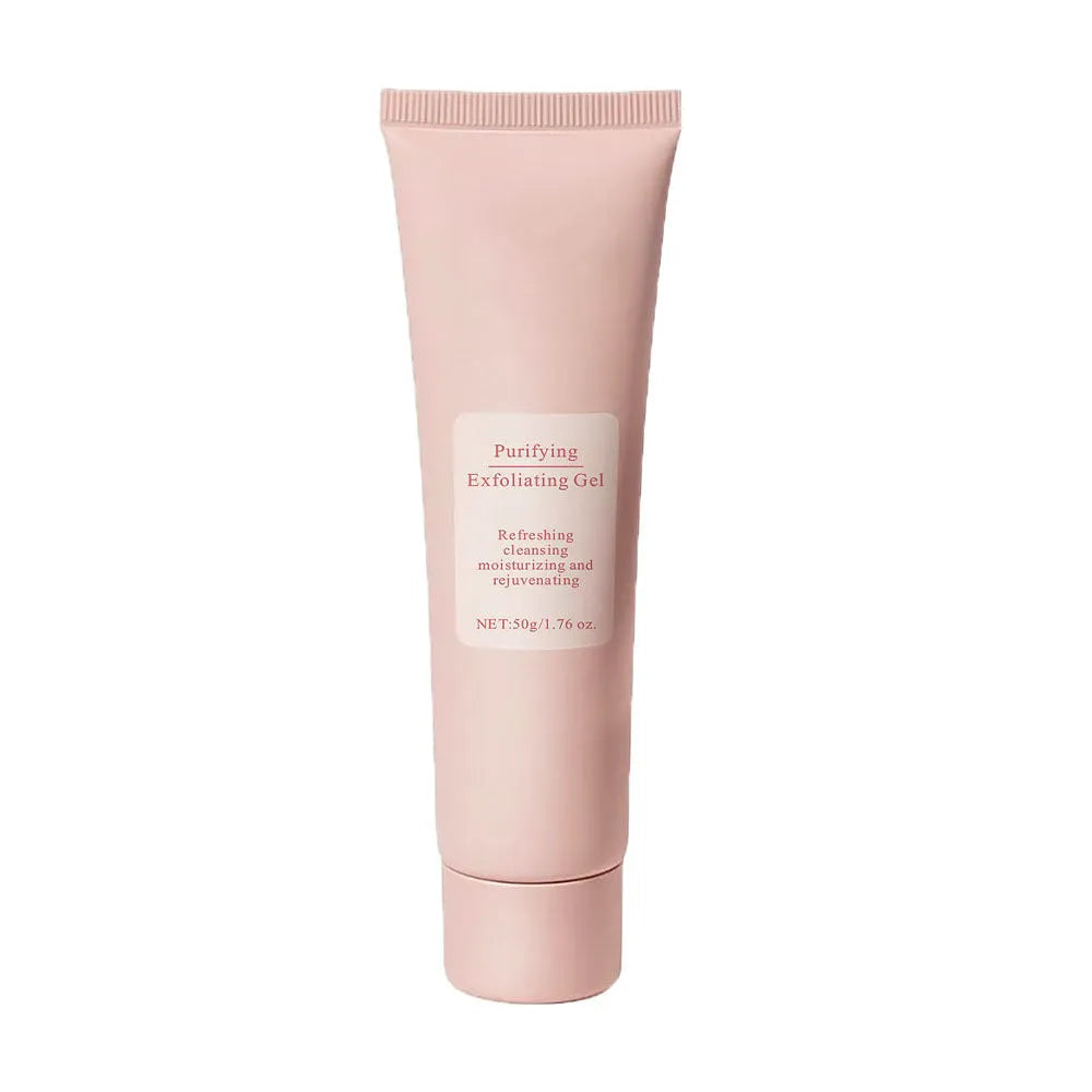 Moisturising facial exfoliating gel scrub in 132g container with buffing granules