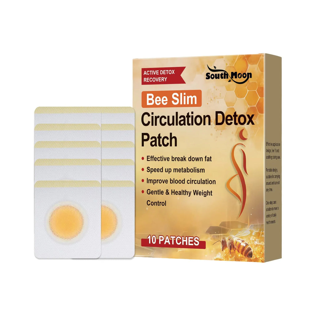 10 herbal navel stickers with bee venom, argy wormwood and allantoin in adhesive patch form