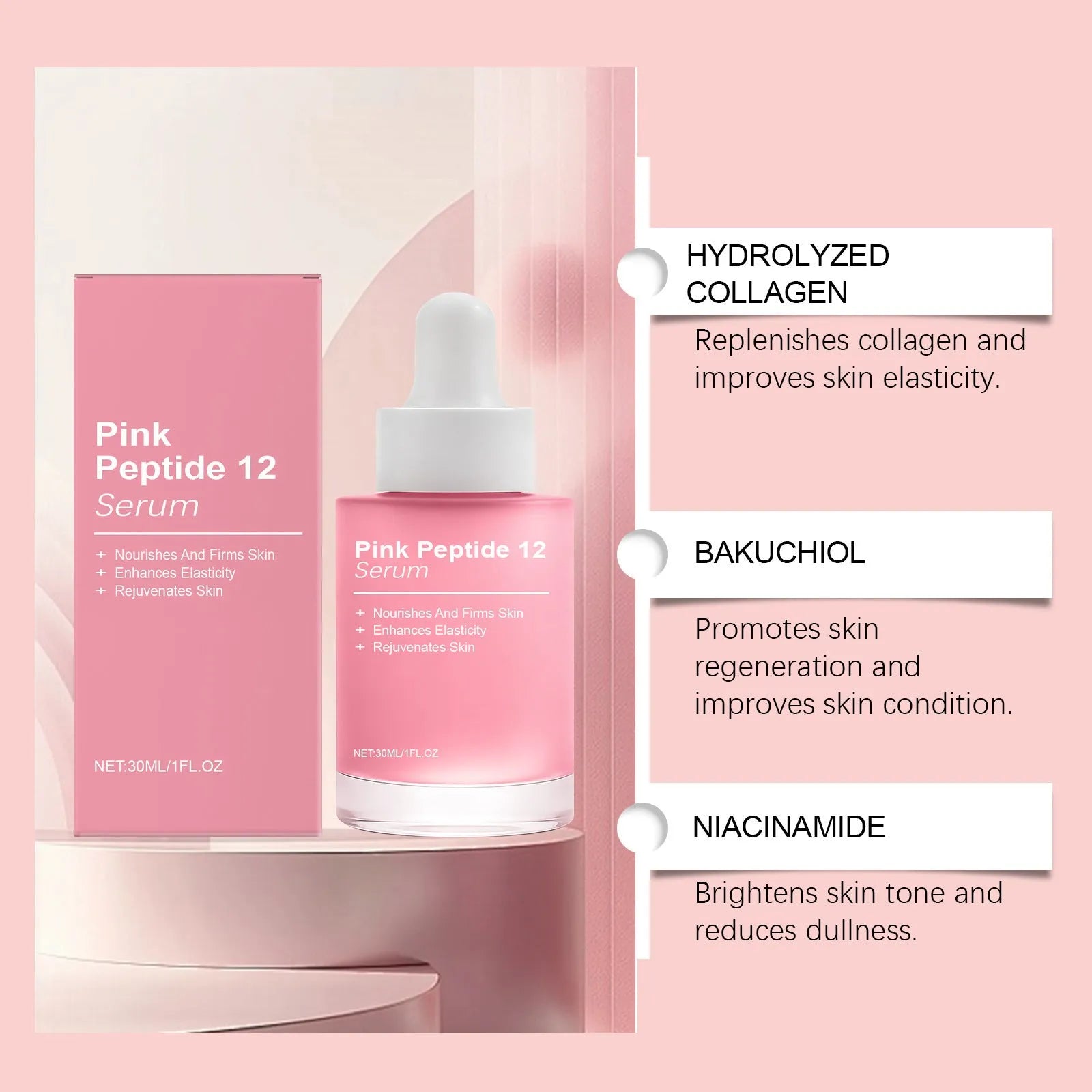 Facial Gentle Nourishing Moisturizing Essence 30ml bottle with 4.5x4.5x10.1cm pack size