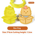 3D plastic biscuit mould for making puppy cartoon biscuits in seven design styles