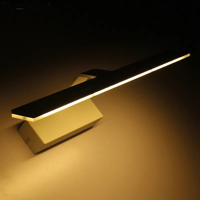 White 520mm long LED bathroom mirror light bar mounted above a mirror, showing three light colour options.