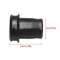 Black PVC car cigarette lighter dust plug with a long 33cm stem and 2cm diameter sealing end.