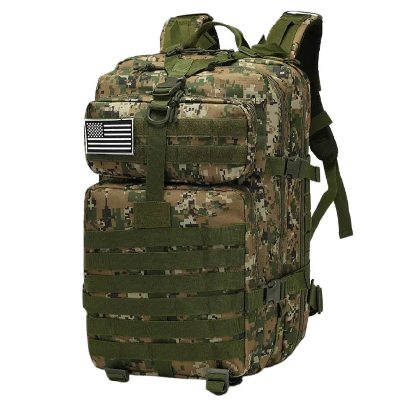 40L waterproof Oxford backpack in ACU Digital colour, 48x28x28 cm, 800D fabric
