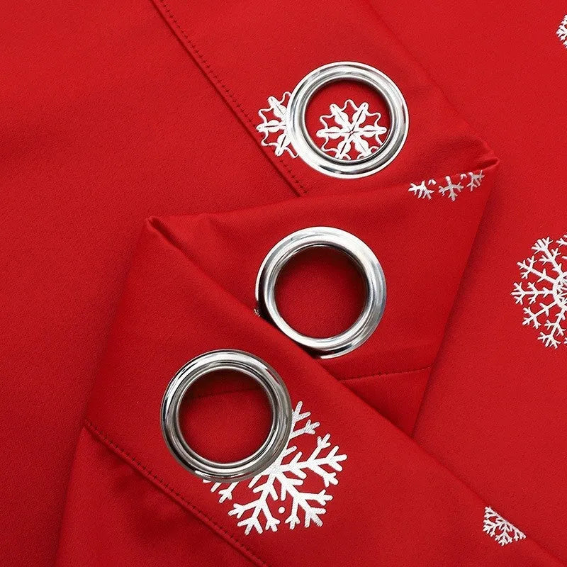Snowflake pattern shade cloth curtain in polyester fabric with high-shading properties