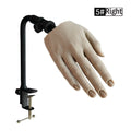 Silicone nail art practice hand model for nail technician training in natural skin tone