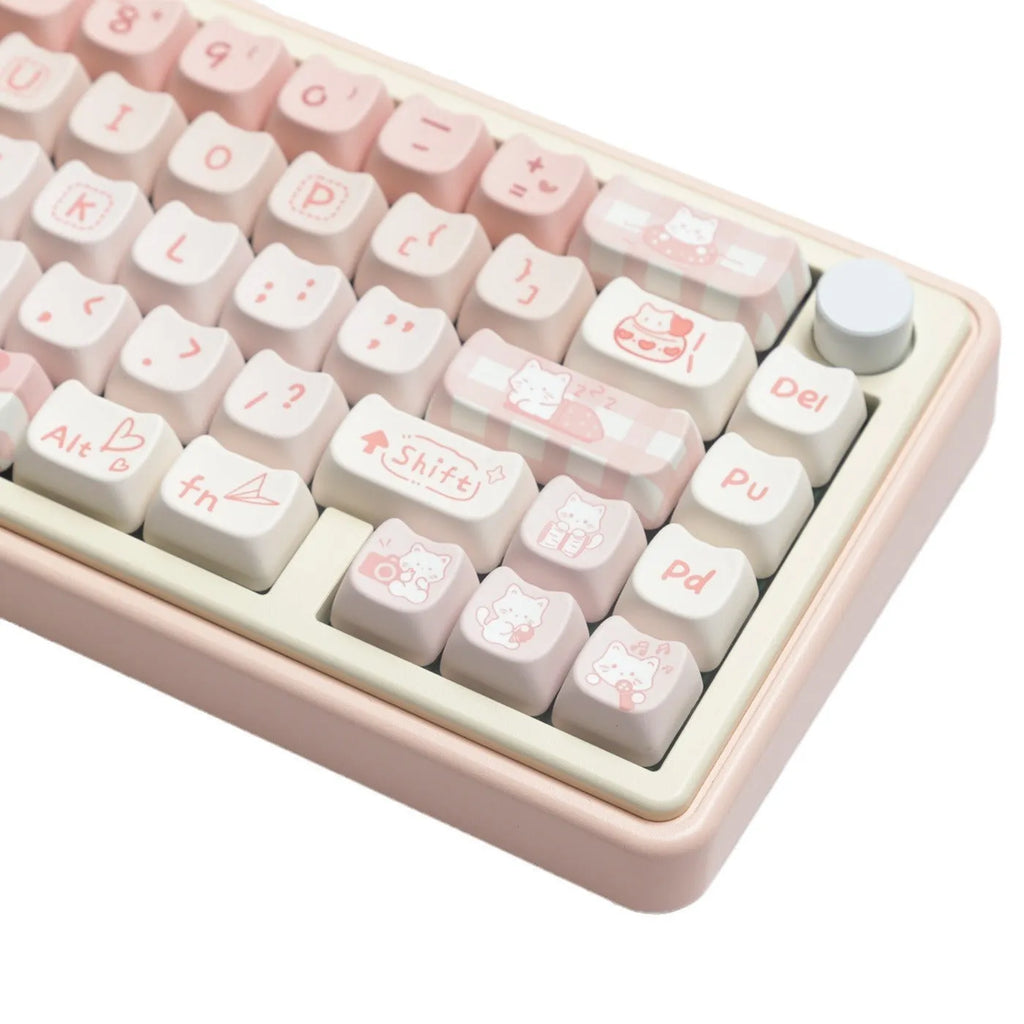 Full set PBT sublimation keycaps for mechanical keyboard replacement with over 98 keys
