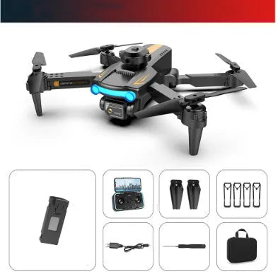 Flying drone 4K dual lens aerial photography quadcopter black plastic with optical flow positioning
