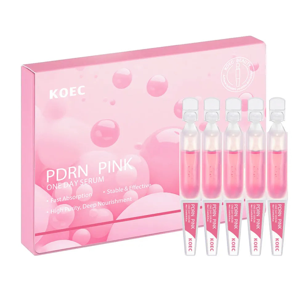KOEC Powder Polypeptide Disposable 10 Pack Moisturising Face Mask set showing ten individual latex essence pieces