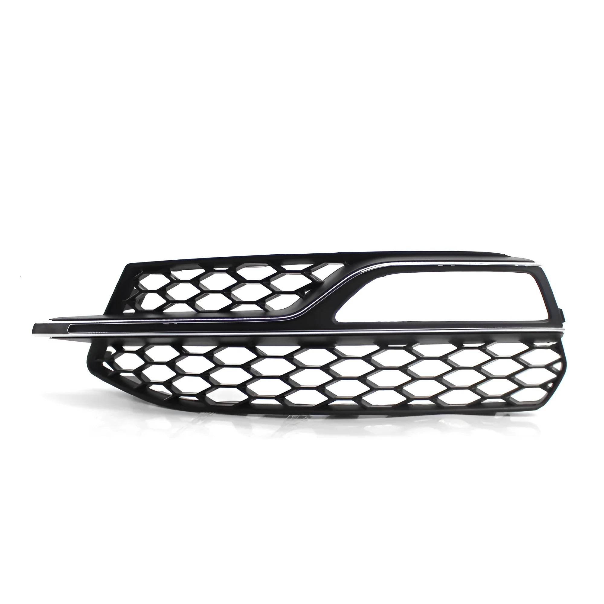 Black ABS fog lamp grille for 2013-2016 Audi A3 Sport and S3 bumper replacement