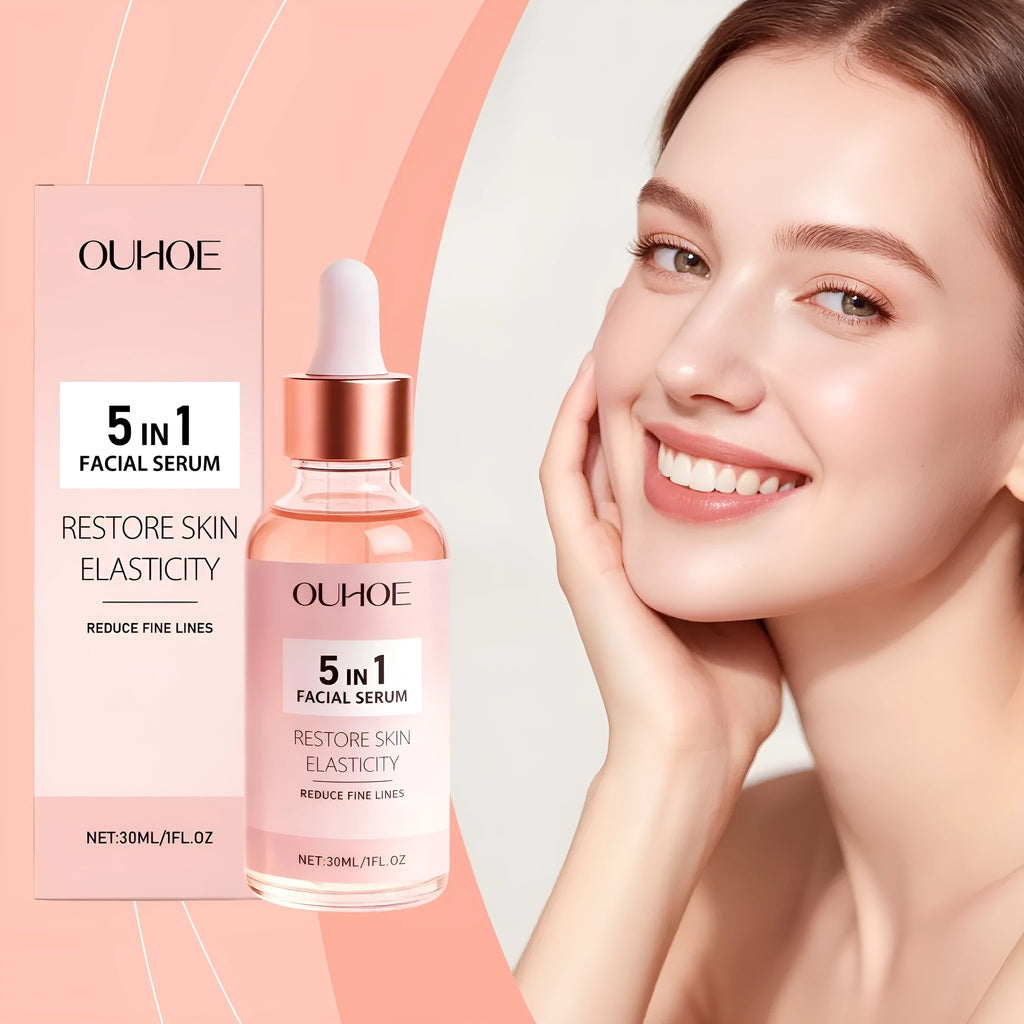 30ml facial care liquid bottle with hyaluronic acid, nicotinamide, vitamin C, vitamin E and collagen