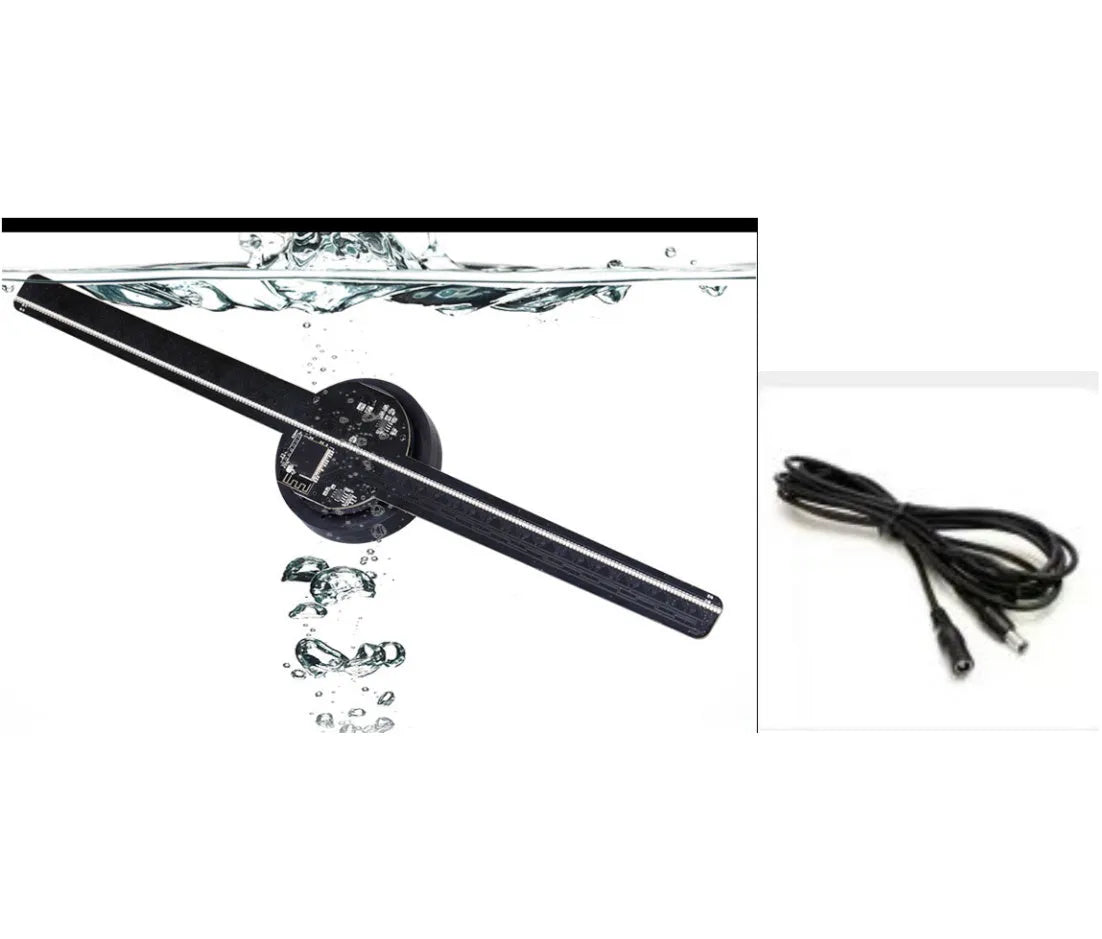 Upgraded naked eye 3D holographic advertising machine fan screen with 42 cm display
