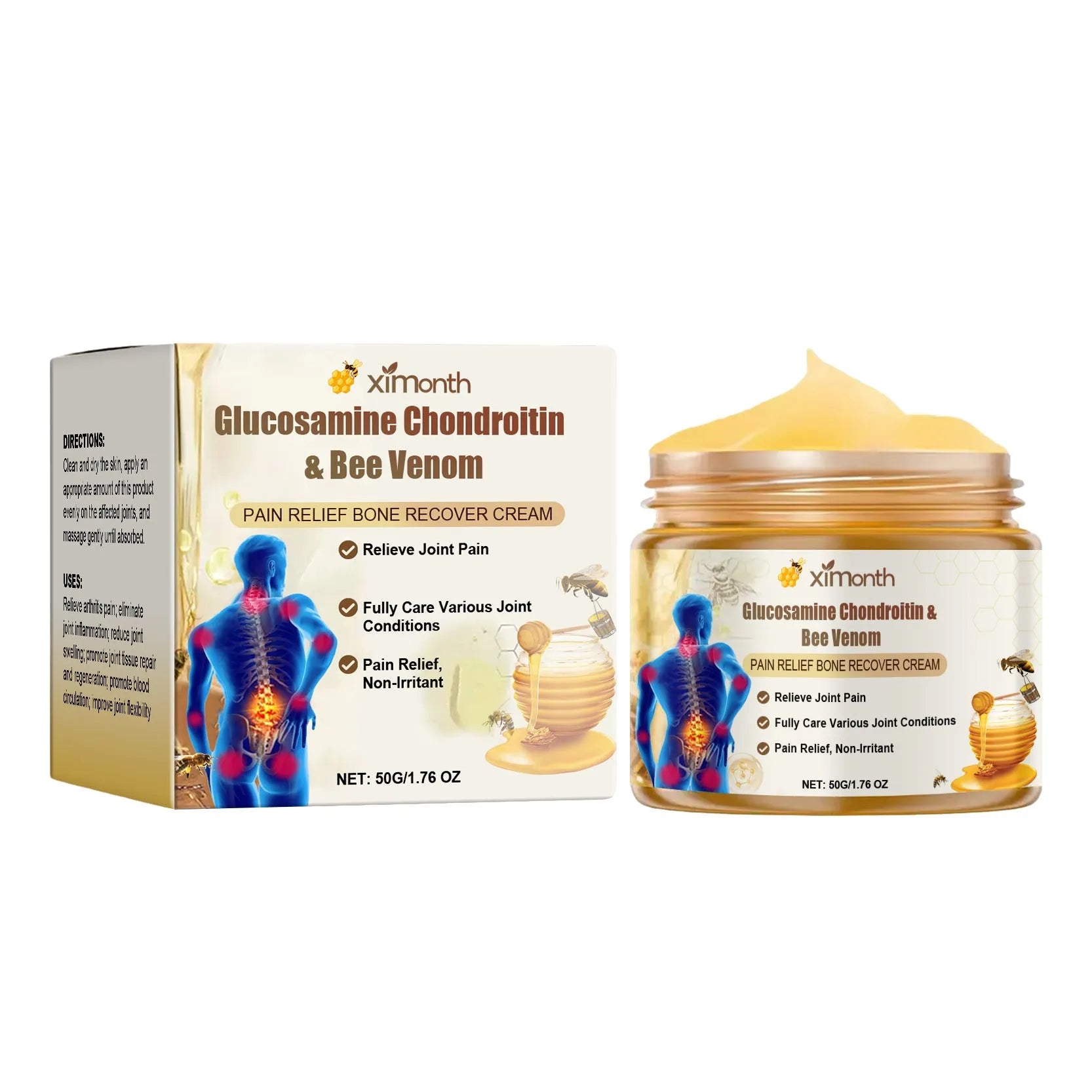 50g tube of Relieve Frost joint neck cream with bee venom and chondroitin sulphate