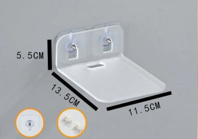 Acrylic no-drill camera monitoring bracket right angle wall mount with glue and nail in black finish