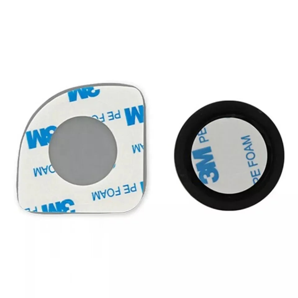 White car rearview mirror with 360-degree adjustment and no-edge glass construction for blind spot visibility