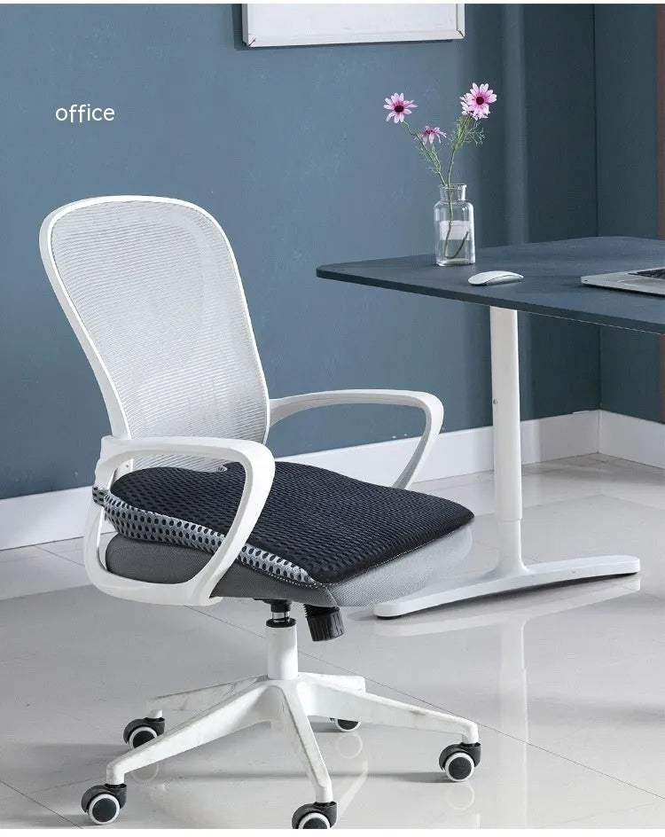 Regular size memory foam seat cushion with a fixed strap, shown in a solid colour.