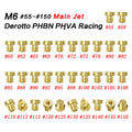 M6 brass carburetor main jet nozzle for Derotto PHBN PHVA carburettors with size markings