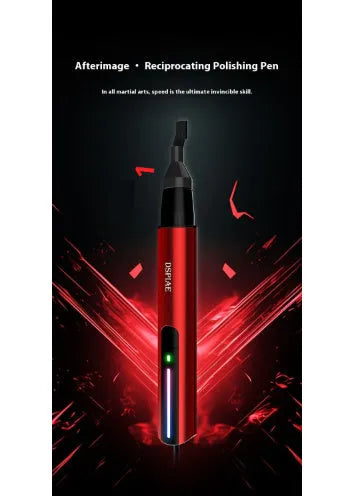 Electric grinding pen reciprocating tool with eight grinding heads for polishing and sanding on metal and wood