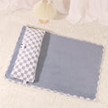Universal pet cushion L size 70x50cm with removable washable cover in grey colour