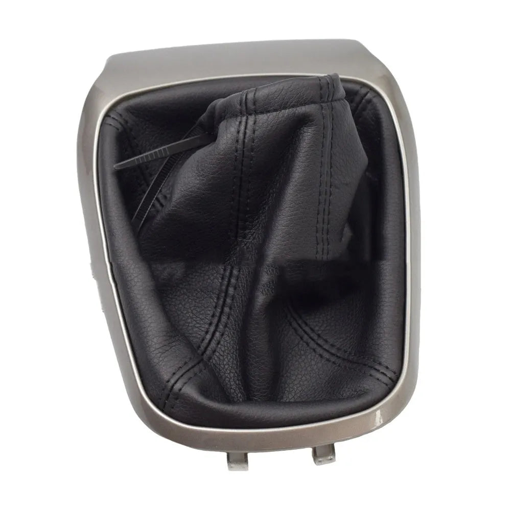 Black leather gear knob cover for Chevrolet Sonic Aveo T300 2011-2015 5-speed shift protection