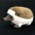 Brown simulation animal plush hedgehog toy, 24cm height, PP cotton filling
