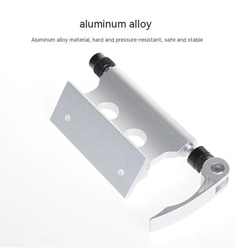 Silver metal bicycle front fork quick release fixing clip for SUV bike carrier mounting