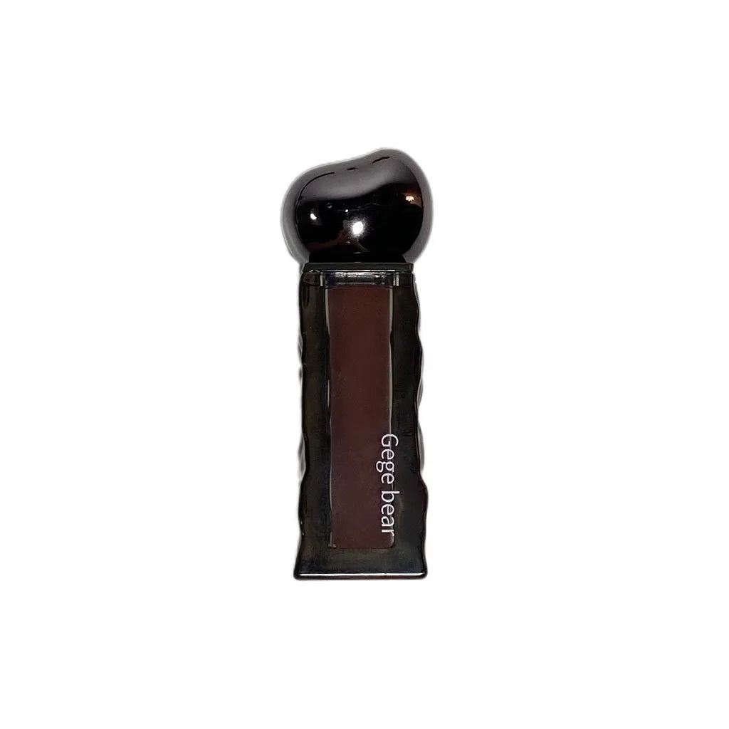 Mirror finish lip lacquer tube with water-light glossy texture in seven numbered colour shades