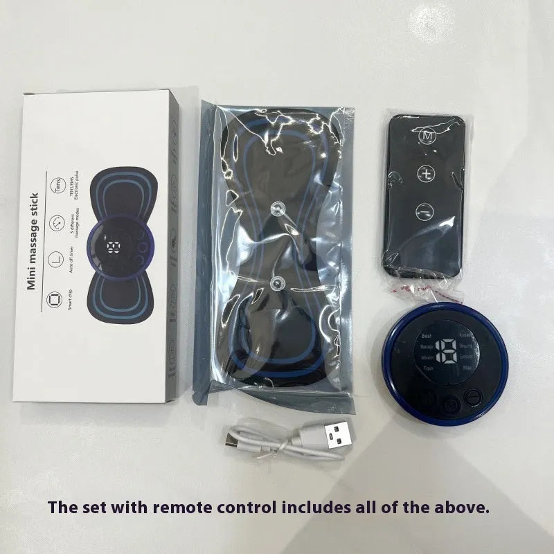 EMS portable smart shoulder and neck massage instrument with ABS shell, USB powered, fatigue relief