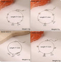 Women's gold-plated stainless steel bracelet with star-shaped zircon pendant