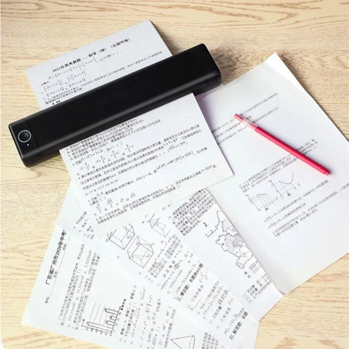 Phomemo M08F white portable A4 thermal printer with Bluetooth wireless connectivity