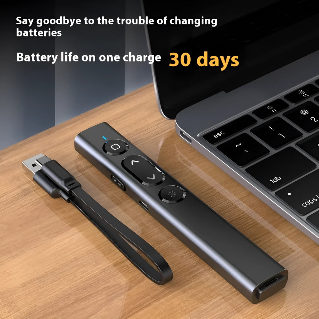 Whiteboard remote control pen for PPT presentations with universal receiver in multiple colour options