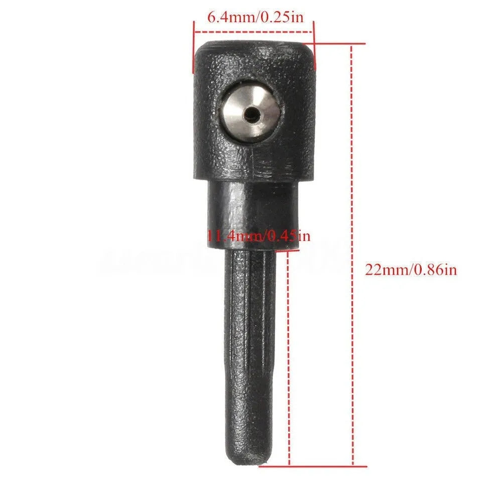 Black rear windscreen washer nozzle for Volkswagen Golf Audi Skoda cars