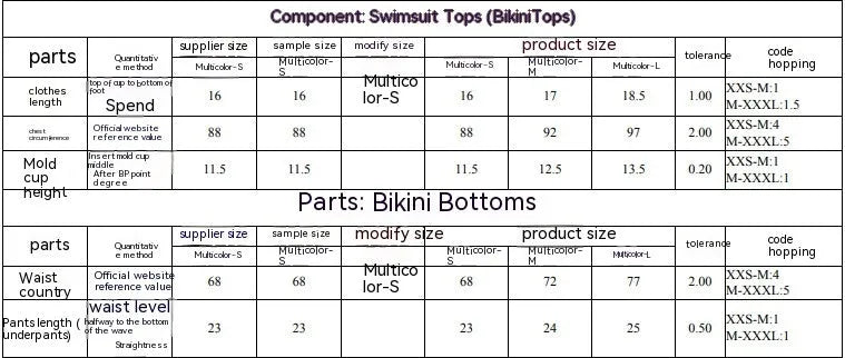 Women's printed polyester separated bikini set with tube top and briefs for swimming.