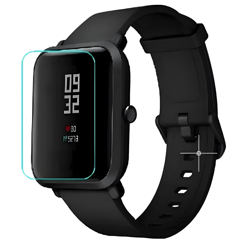 Easy-tear TPU hydrogel screen protector film for Amazfit Bip S smartwatch.