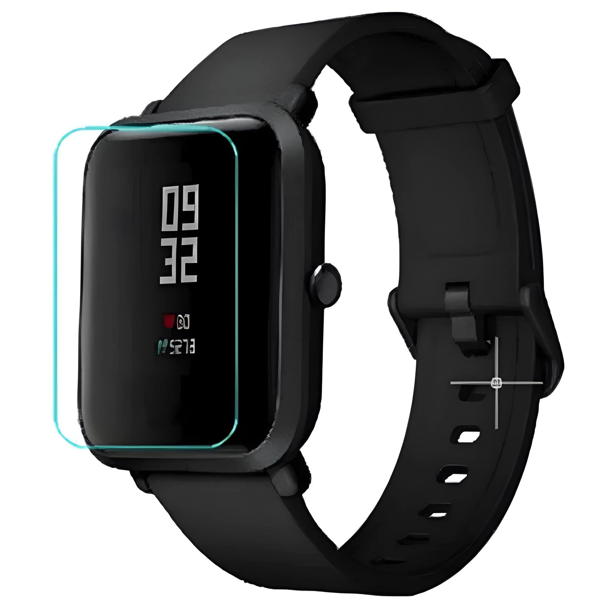 Easy-tear TPU hydrogel screen protector film for Amazfit Bip S smartwatch.
