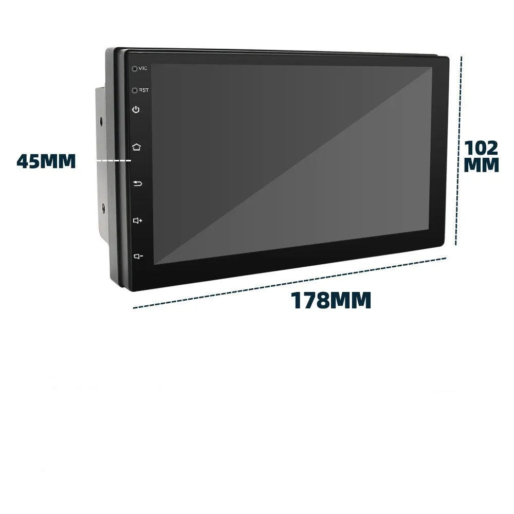 Universal black MP5 player with 7-inch screen for car GPS navigation and CarPlay connectivity