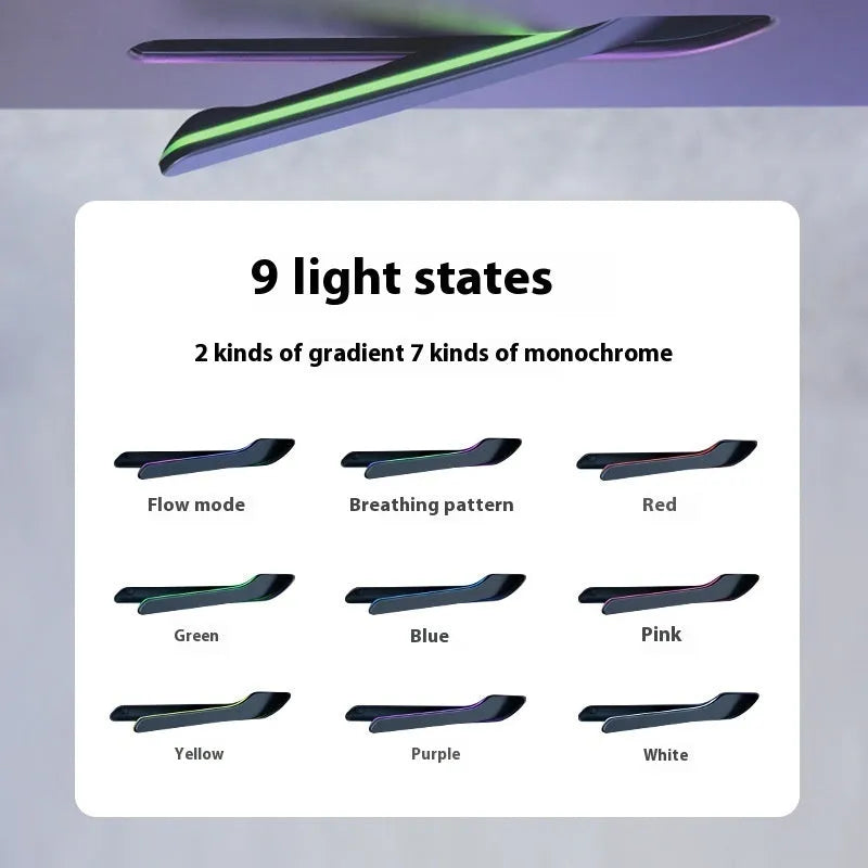 Black alloy car door handle modification set for Tesla Model Y and Model 3, including 2024 renewal model