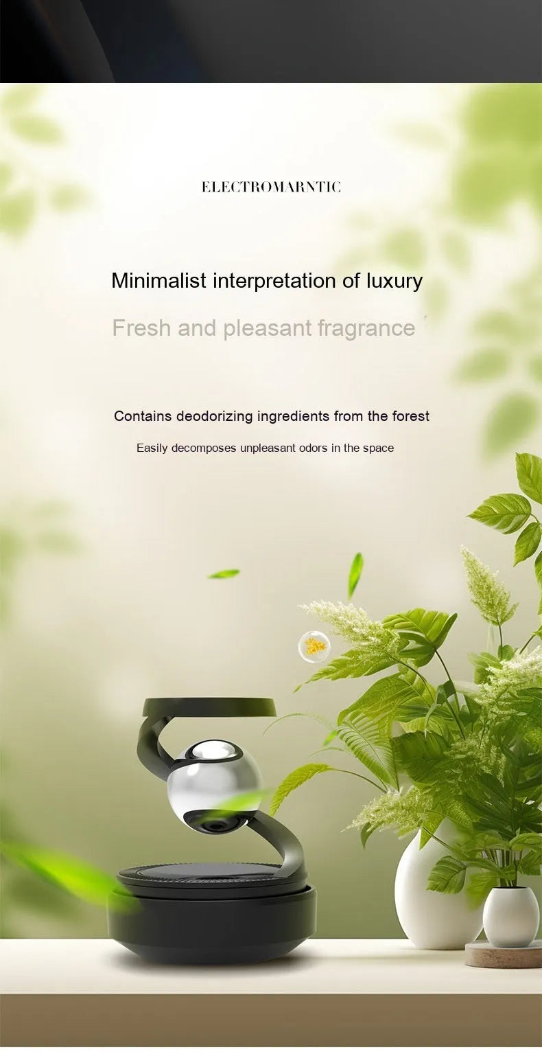 Car aromatherapy solar decoration perfume unit with four fragrance options