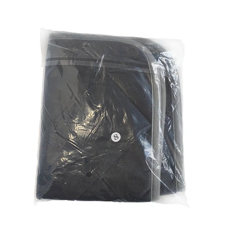 Grey cloth pet cushion shown in a home setting, available in multiple size options.