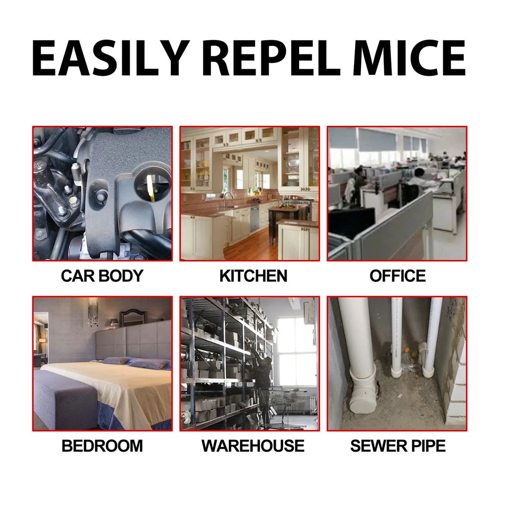60ml bottle of natural rat repellent spray with a blend of clove, peppermint, camphor and chilli oils.