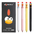 Chicken-themed creative decompression gel pen with 0.5mm tip, black colour, plastic shell