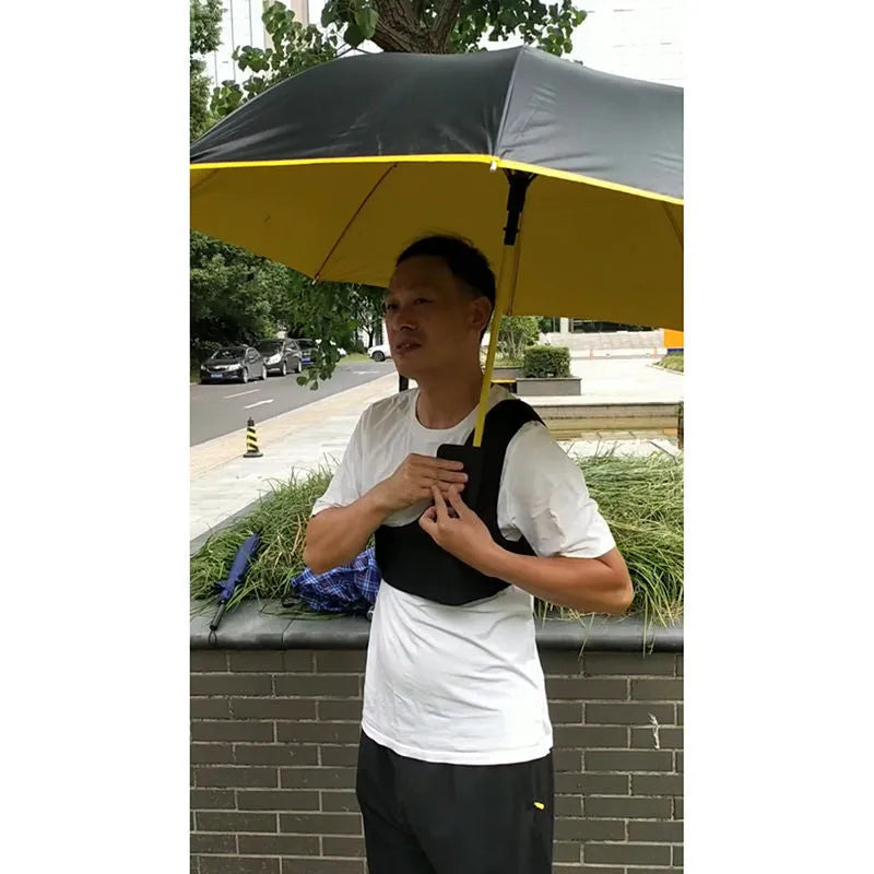 Black portable umbrella holder with shoulder strap made from diving cloth fabric