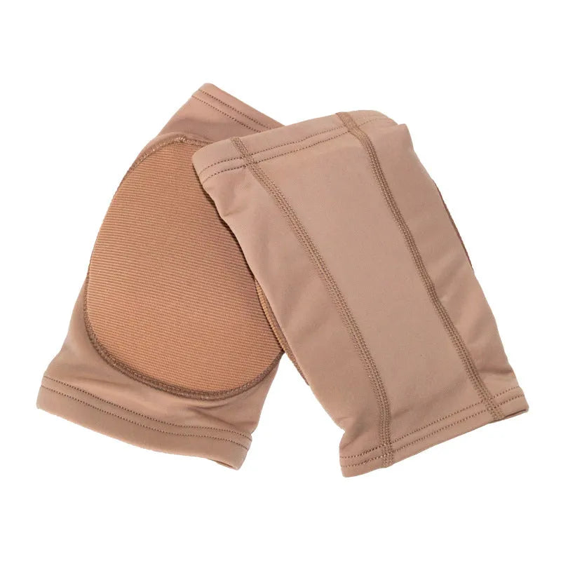 Skin colour and black ballet dance knee pads for yoga exercise with five size options