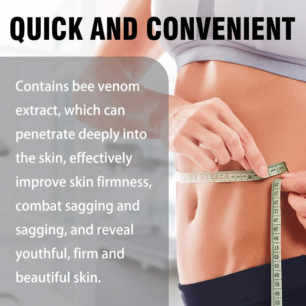 Bee venom slimming shaping essential oil 30ml bottle with coffee mint ginger chamomile extracts