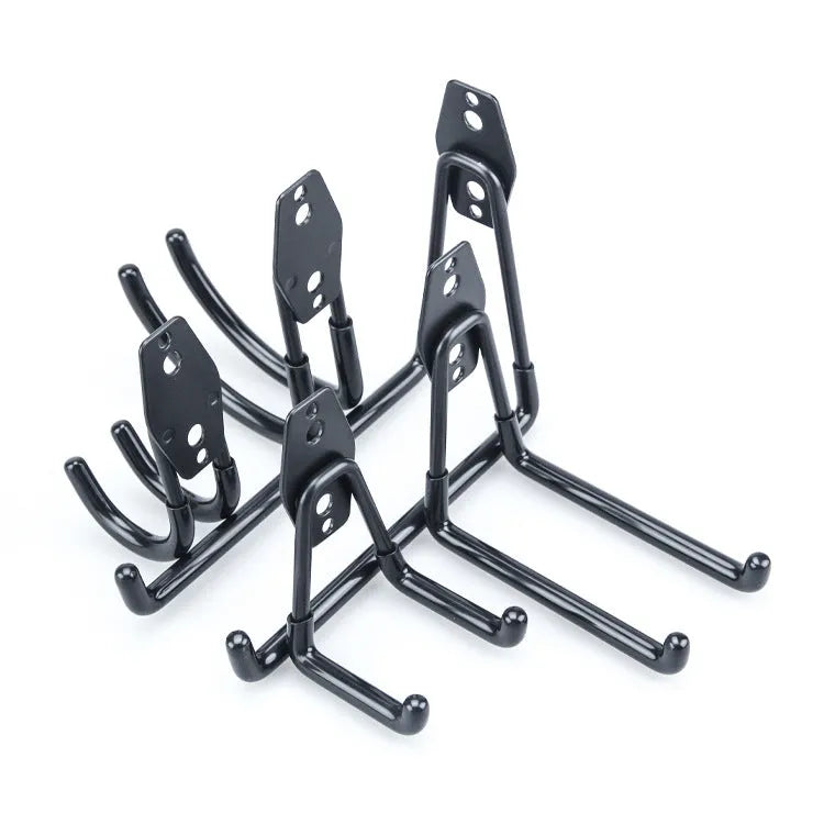 Carbon steel wire wrap board metal storage rack with a fixed hook in a bright orange finish.