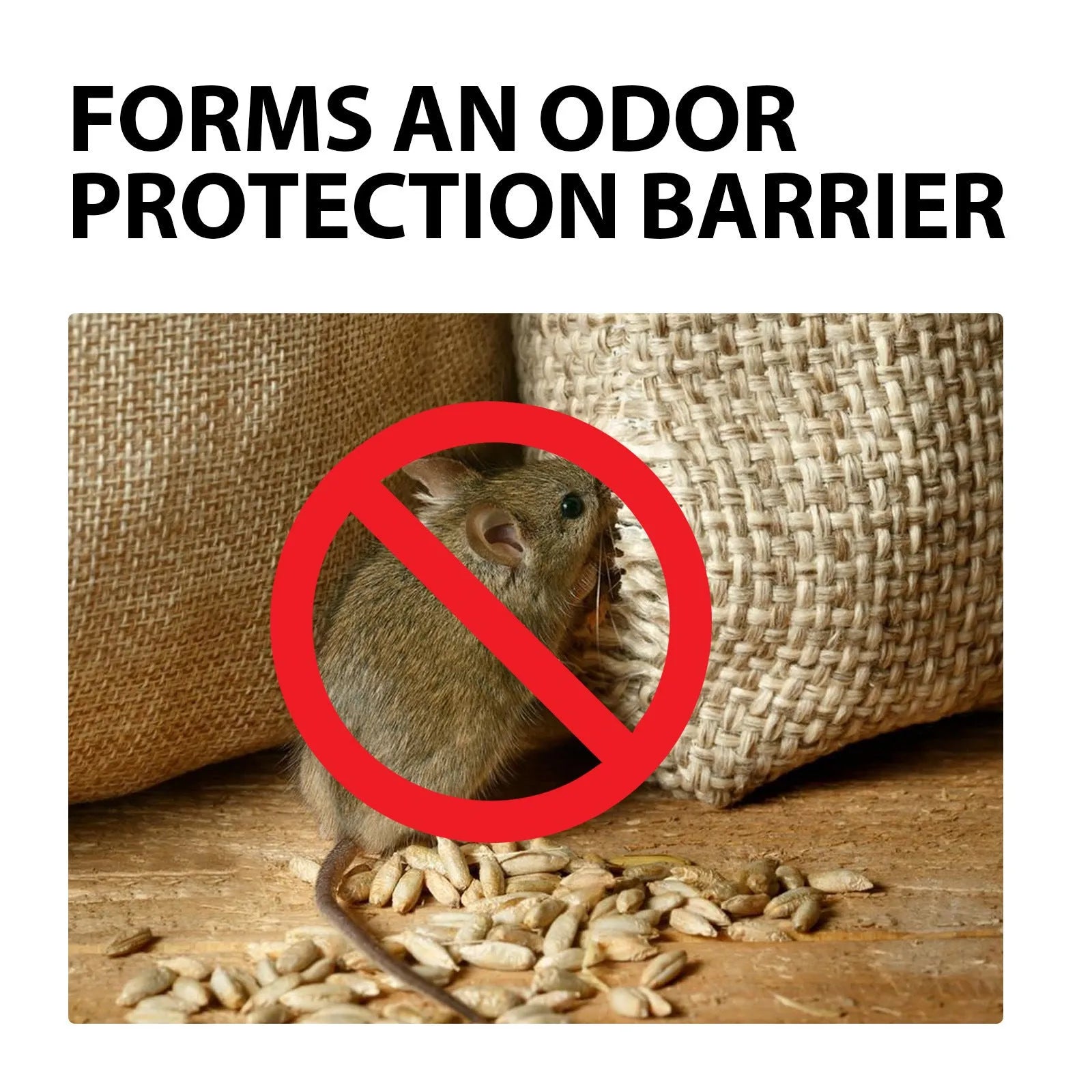 60ml bottle of natural rat repellent spray with a blend of clove, peppermint, camphor and chilli oils.