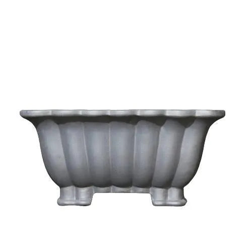 Purple sand ceramic square bonsai pot with 37cm diameter classical design