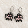 Women's classic cross crystal alloy earrings in five colour variations with geometric and animal designs
