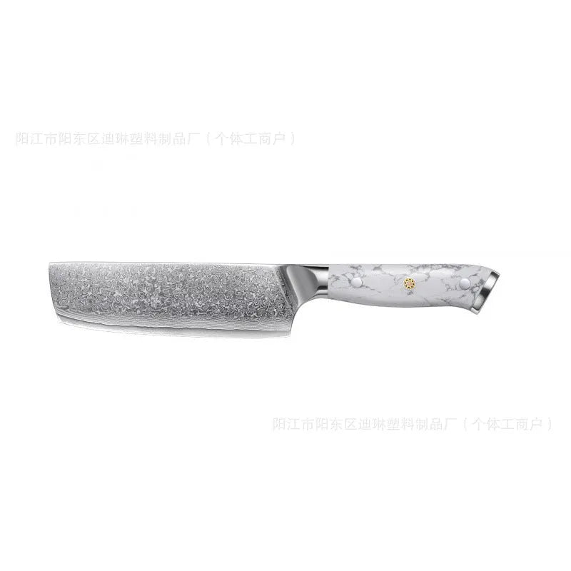 Damascus pattern VG10 steel combined chef's knife with 21cm blade and 11cm handle